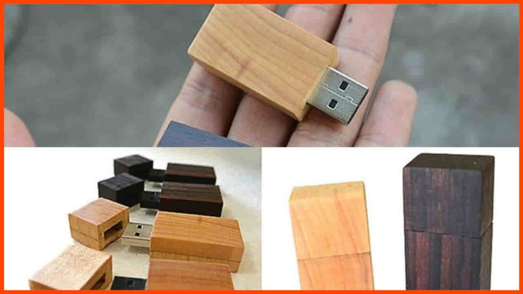 flash disk kayu unik