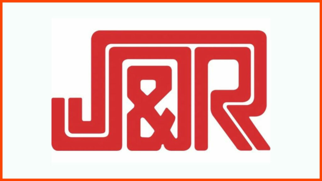 j and r electronics logo