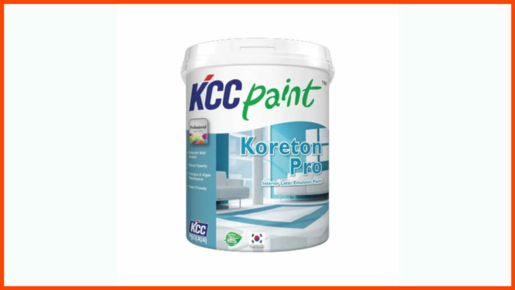 kcc paint interior koreton pro emulsion matt finish green 2565 g kc 5 liter