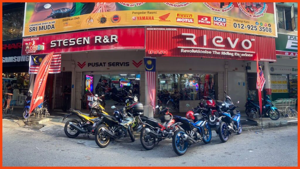 kedai helmet shah alam ceria rider @ sri muda (motorcycle centre)