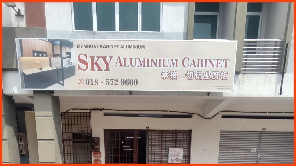kedai kabinet dapur ipoh sky aluminium cabinet