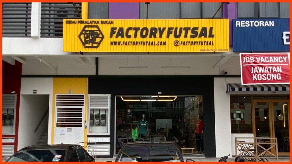 kedai kasut futsal factory futsal