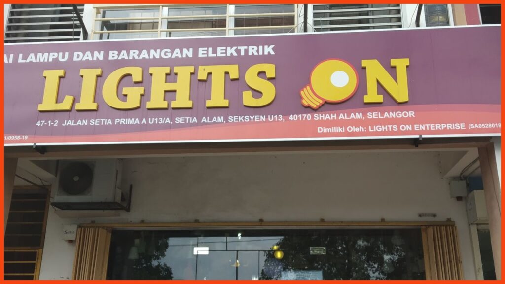 kedai lampu shah alam lights on enterprise