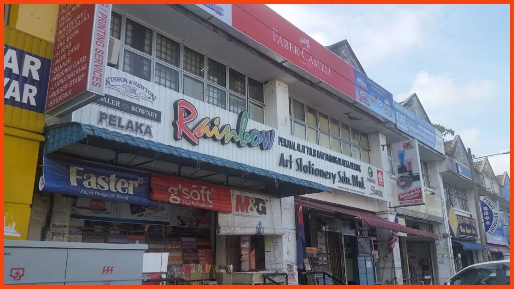 kedai alat tulis johor bahru rainbow art stationery