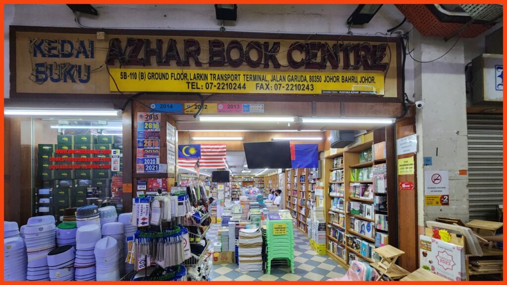 kedai buku popular johor bahru azhar book centre