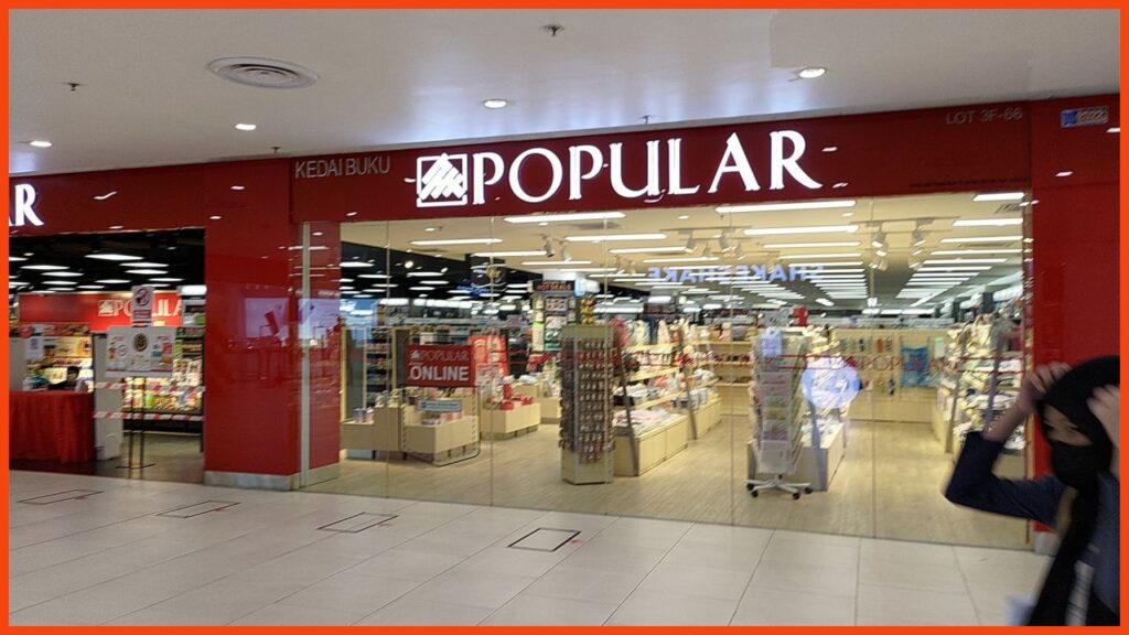 popular bookstore @ paradigm mall johor bahru